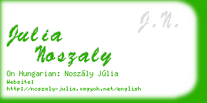julia noszaly business card